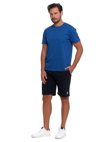 Koszulki i Tank Topy - T-shirt męski bawełniany bez bocznych szwów NIEBIESKI - produkt 6