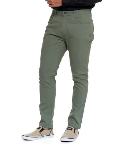 Męskie spodnie chino - ZIELONY