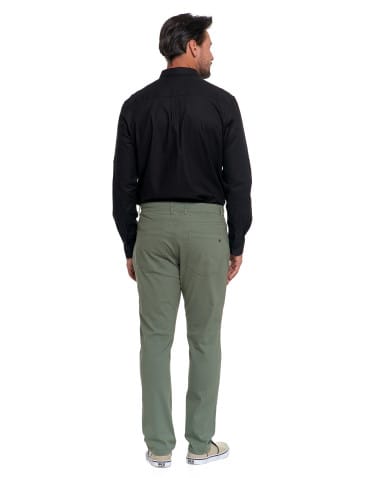 Spodnie męskie - Męskie spodnie chino ZIELONY - produkt 3