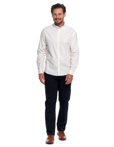Święta - Męska koszula bawełniana z długim rękawem BIAŁY - produkt 4