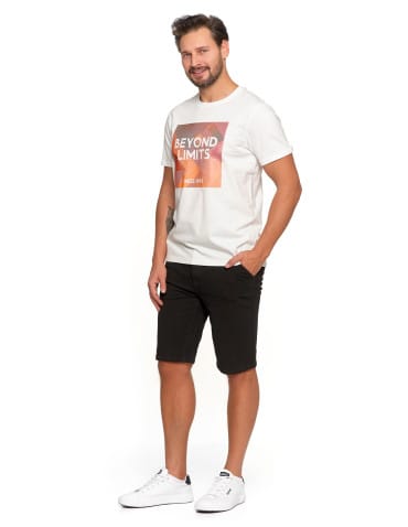 Koszulki i Tank Topy - Koszulka męska T-shirt bawełniany z nadrukiem BIAŁY - produkt 2