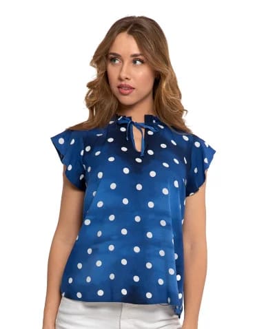 Bluzka damska z krótkim rękawem elegancka