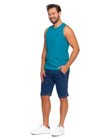 Koszulki i Tank Topy - Męska koszulka Tank Top z marinistycznym motywem TURKUSOWY - produkt 4