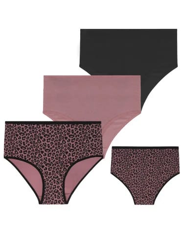 Majtki damskie figi maxi bikini z bawełny Plus Size 3-pak