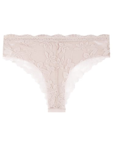 Majtki figi - Majtki bawełniane damskie figi bikini koronkowy tył 6-pak WIELOKOLOROWY - produkt 4