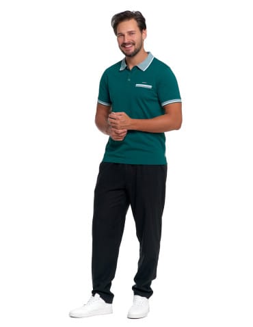Polo - Koszulka męska polo bawełniana ZIELONY - produkt 4