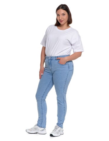 Spodnie damskie - Damskie spodnie skinny jeansowe rurki NIEBIESKI - produkt 10