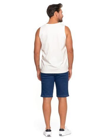 Koszulki i Tank Topy - Koszulka męska bez rękawów bawełniana tank top z nadrukiem BIAŁY - produkt 3