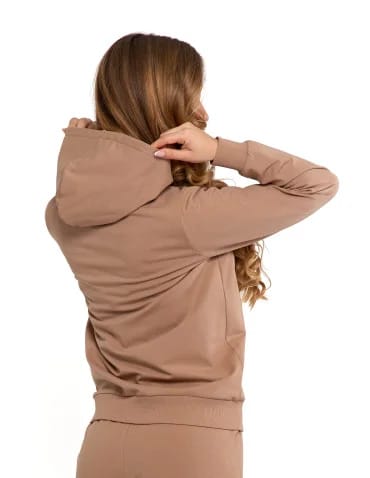 Bluza damska dresowa z kapturem i zamkiem - produkt 2