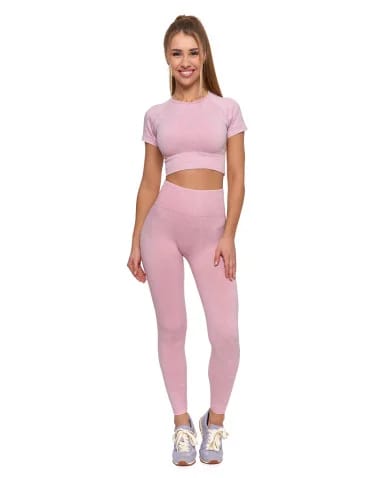 Legginsy damskie bezszwowe z wysokim stanem sportowe