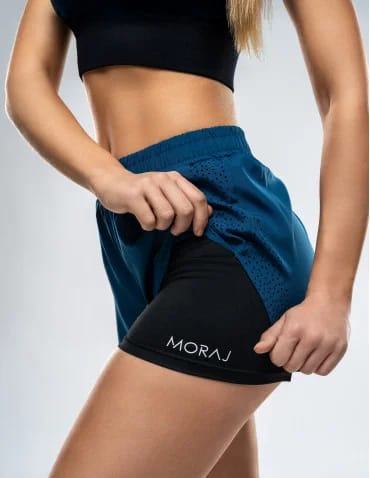 Szorty sportowe damskie krótkie dwuwarstwowe na trening  - produkt 2