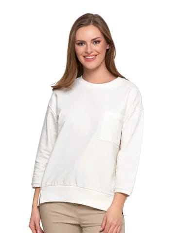 Bluza damska z kieszonką o luźnym kroju