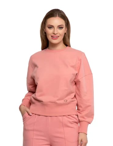Bluzy damskie - Bluza damska dresowa RÓŻOWY - produkt 1
