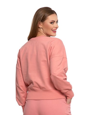 Bluzy damskie - Bluza damska dresowa RÓŻOWY - produkt 2
