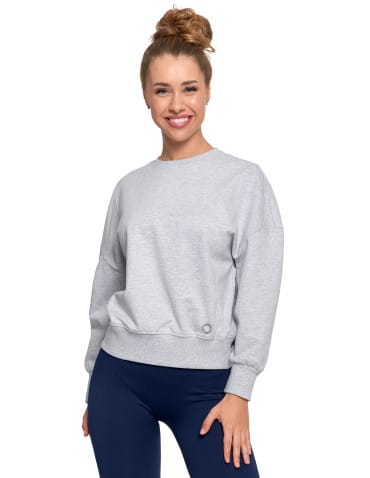 Bluzy damskie - Bluza damska dresowa SZARY - produkt 5