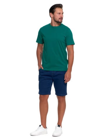 Koszulki i Tank Topy - Koszulka męska bawełniana T-shirt ZIELONY - produkt 5
