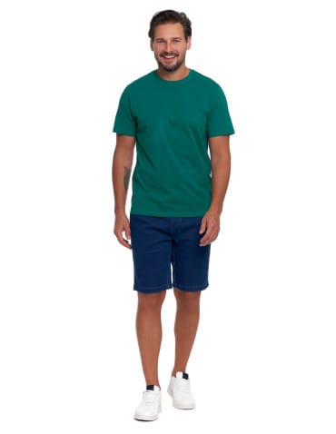 Koszulki i Tank Topy - Koszulka męska bawełniana T-shirt ZIELONY - produkt 6