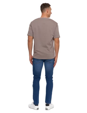 Koszulki i Tank Topy - T-shirt męski klasyczny bawełniany PREMIUM BEŻOWY - produkt 8