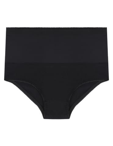 Majtki figi - Majtki damskie maxi bikini z wysokim stanem modelujące 3-pak CZARNY - produkt 2