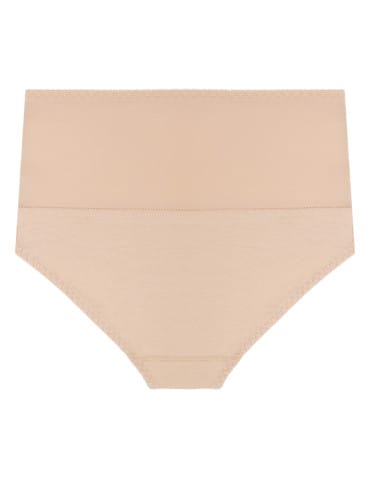 Majtki figi - Majtki damskie maxi bikini z wysokim stanem modelujące 3-pak BEŻOWY - produkt 6