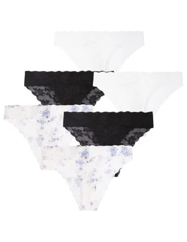 Majtki damskie koronkowe figi bikini 6-pak