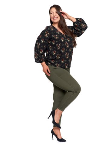 Spodnie damskie - Spodnie damskie skinny elastyczne ZIELONY - produkt 12