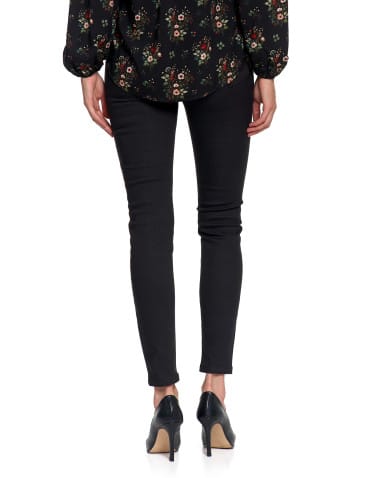 Spodnie damskie - Spodnie damskie skinny elastyczne CZARNY - produkt 6