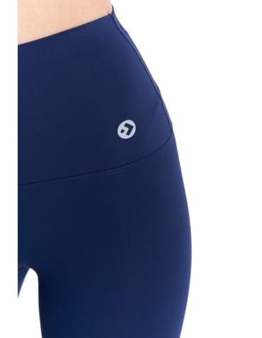 Legginsy damskie - Legginsy damskie sportowe funkcyjne z wysokim stanem GRANATOWY - produkt 5