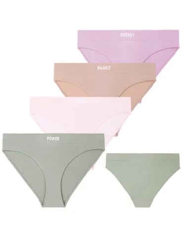 Majtki damskie figi bikini z szerokim pasem 4-pak