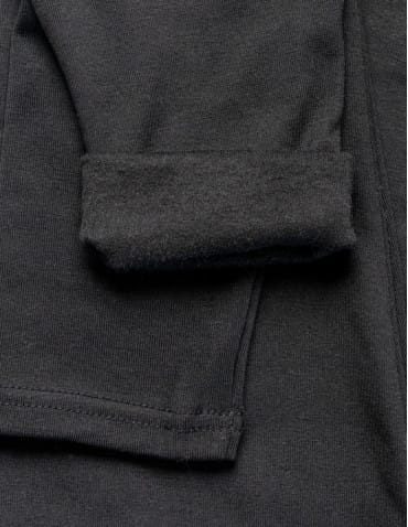 Legginsy damskie - Klasyczne czarne legginsy ocieplane damskie CZARNY - produkt 4