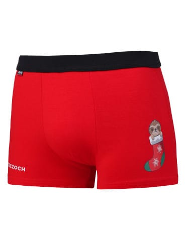 Bielizna - Bokserki młodzieżowe z napisem pieszczoch CZERWONY - produkt 2