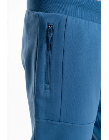 Spodnie męskie - Spodnie dresowe męskie joggery ocieplane z kieszeniami JEANS - produkt 11