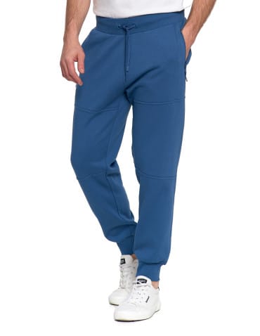 Spodnie męskie - Spodnie dresowe męskie joggery ocieplane z kieszeniami JEANS - produkt 10