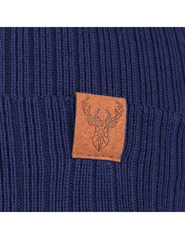 Czapka damska typu beanie w prążek gładka - produkt 2