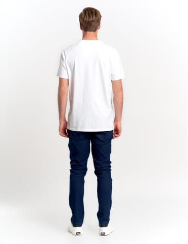 Koszulki i Tank Topy - Koszulka męska t-shirt z bawełny czesanej PREMIUM LINE BIAŁY - produkt 5