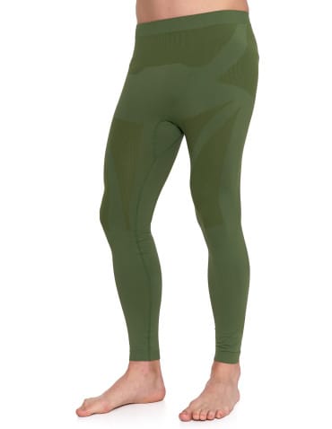 Męska bielizna termoaktywna legginsy - ZIELONY