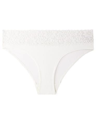 Majtki figi - Majtki damskie figi bikini z wiskozy z koronka 6-pak WIELOKOLOROWY - produkt 3
