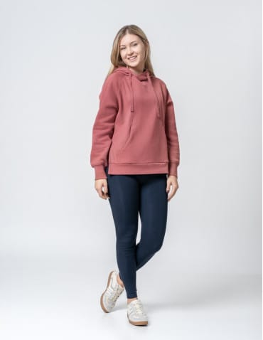 Legginsy damskie - Klasyczne bawełniane legginsy damskie GRANATOWY - produkt 3