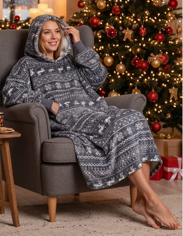 Kocobluza unisex luźna - SZARY