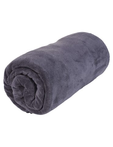 Mikrofibra - Duży ręcznik kąpielowy z mikrofibry 70x140 cm SZARY - produkt 1