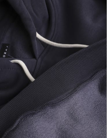 Bluzy męskie - Męska bluza dresowa oversize z kapturem ocieplana GRAFIT - produkt 11