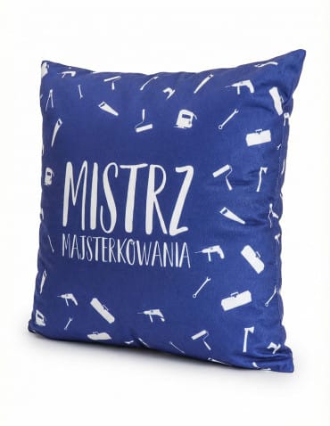 Poduszki dekoracyjne - Poduszka prezentowa na Dzień Dziadka GRANATOWY - produkt 2