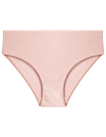 Majtki figi - Damskie majtki figi bikini prążkowane bez wzoru 6-pak WIELOKOLOROWY - produkt 2