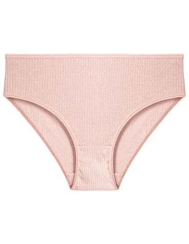 Damskie majtki figi bikini prążkowane bez wzoru 6-pak - produkt 2