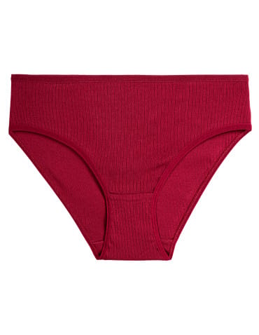 Majtki figi - Damskie majtki figi bikini prążkowane bez wzoru 6-pak WIELOKOLOROWY - produkt 3