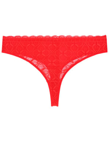 Majtki stringi - Majtki damskie stringi z miękkiej koronki 6-pak WIELOKOLOROWY - produkt 5