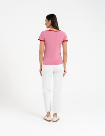 Koszulki i T-shirty - Koszulka damska t-shirt Slim Fit z napisami WZÓR 5 - produkt 4