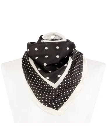 Apaszka damska elegancka w grochy