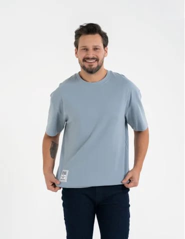 T-shirt męski o luźnym kroju koszulka 100% bawełna