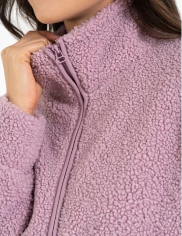 Bluza damska sherpa ze stójką - produkt 2